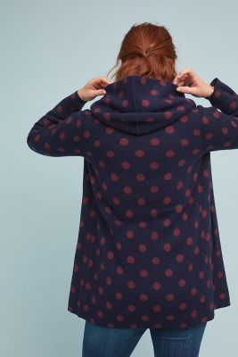 anthropologie polka dot sweater