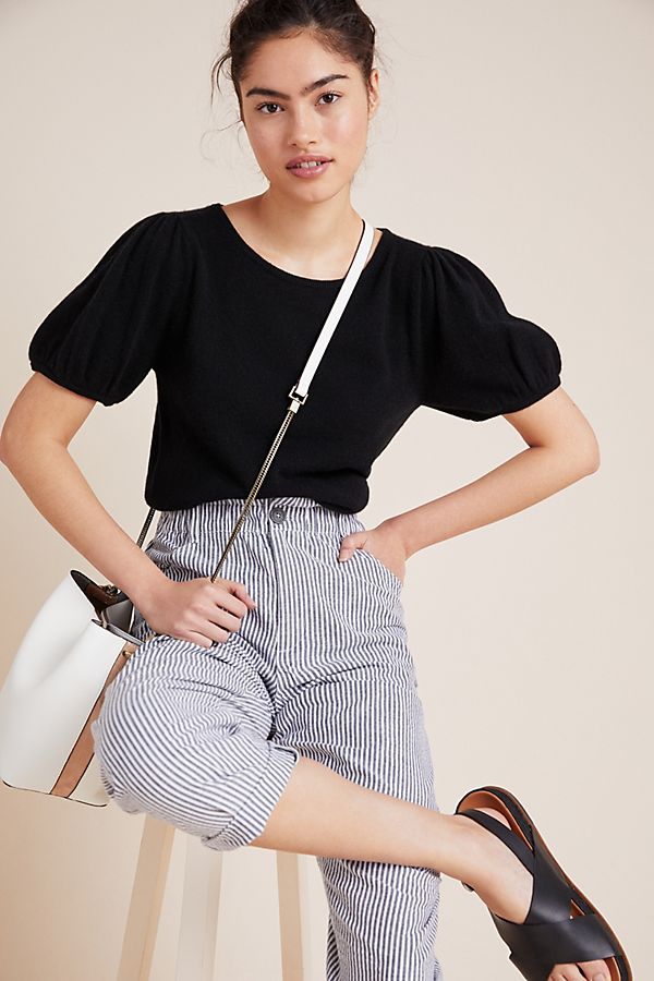 Slide View: 1: Tess Cashmere Sweater Tee