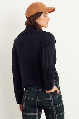 cropped sweater jacket