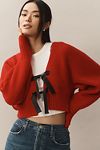 Visualizzazione miniature 1: Di Anthropologie Rhea Cardigan Crop con fiocco e frontale