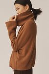 Thumbnail View 3: Pilcro Cashmere Wide-Sleeve Scrunched Turtleneck Sweater