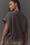 Thumbnail View 6: By Anthropologie Mock-Neck Short-Sleeve Ribbed Sweater Vest