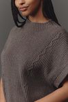 Thumbnail View 7: By Anthropologie Mock-Neck Short-Sleeve Ribbed Sweater Vest