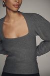 Thumbnail View 4: Maeve Square-Neck Wide-Sleeve Sweater