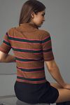 Thumbnail View 3: Maeve Short-Sleeve Quarter-Zip Polo Sweater