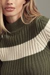 Thumbnail View 4: Pilcro Gestreifter Kurzarm Mock-Neck Jumper