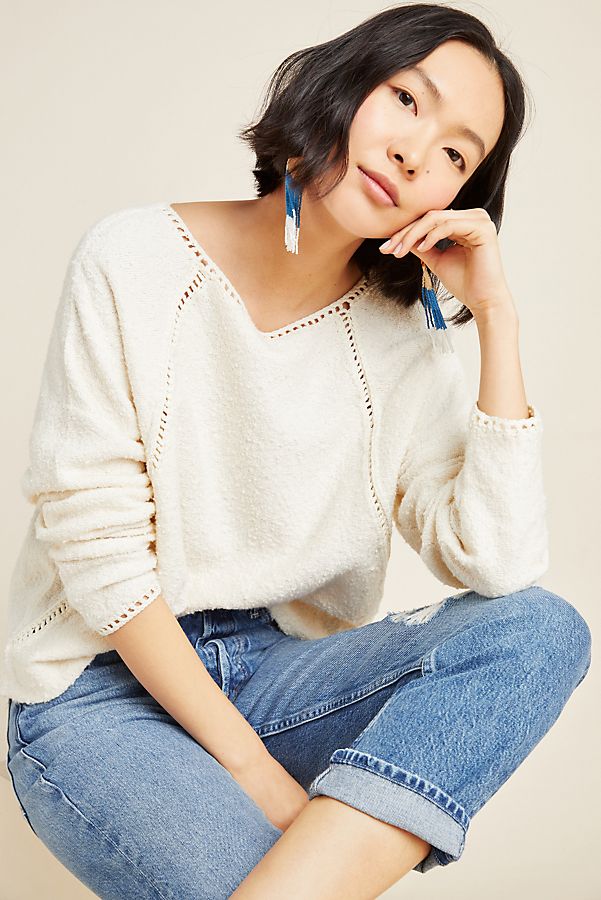 Slide View: 1: Valeria Textured Sweater