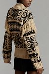 Thumbnail View 4: English Factory Fringe-Sleeve Mock-Neck Sweater