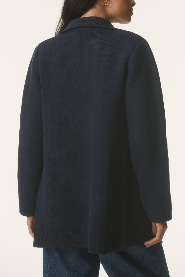 Slide View: 2: English Factory Double-Breasted Long Cardigan Sweater