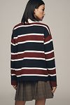 Thumbnail View 2: Grey Lab Striped Polo Sweater