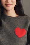 Thumbnail View 5: English Factory Heart Icon Long-Sleeve Crew-Neck Sweater