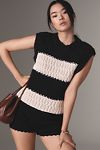 Thumbnail View 1: English Factory Striped Chunky Sweater Vest