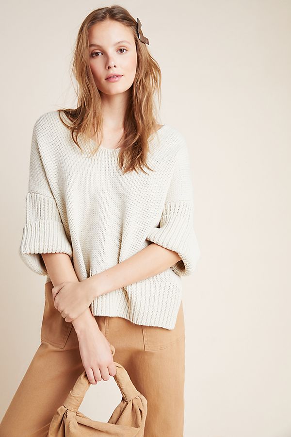 Slide View: 1: Avril V-Neck Sweater