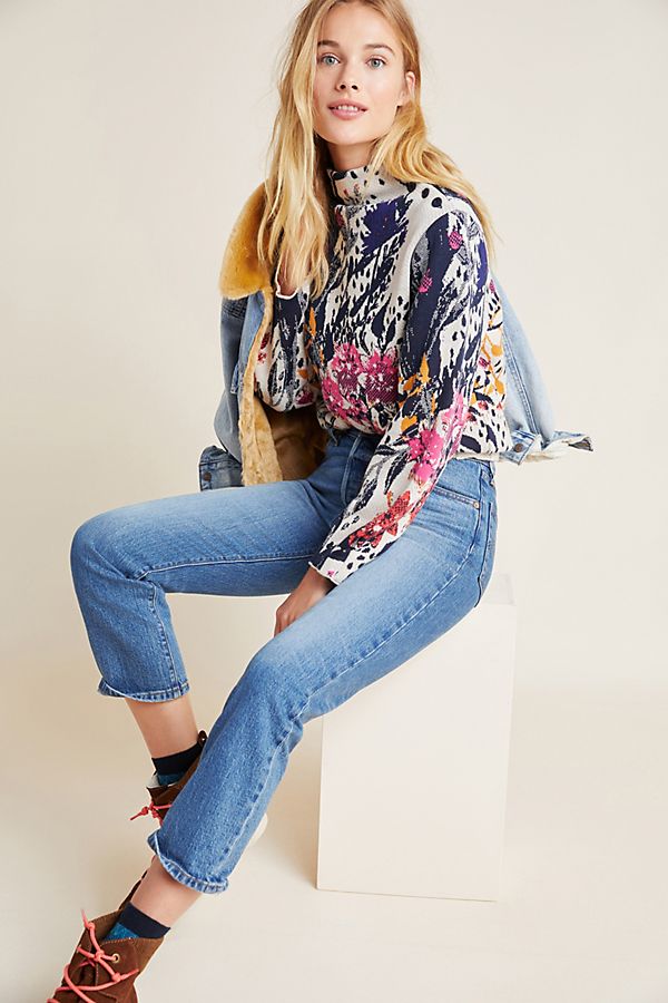 Slide View: 1: Lumina Mock Neck Sweater