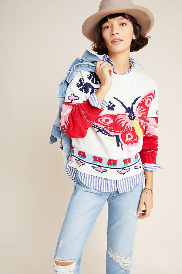 Slide View: 1: Camila Butterfly Sweater