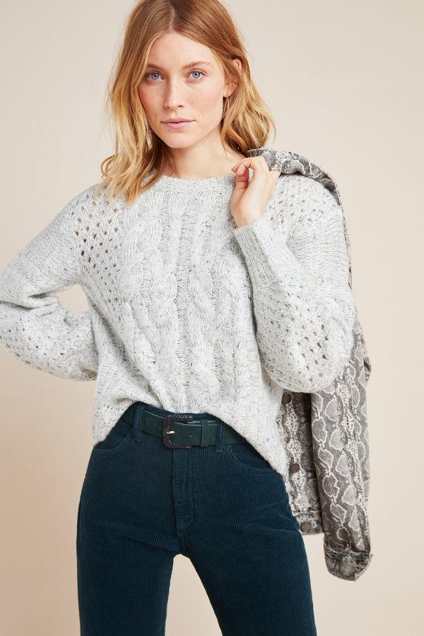 Rosita Cable-Knit Sweater | Anthropologie