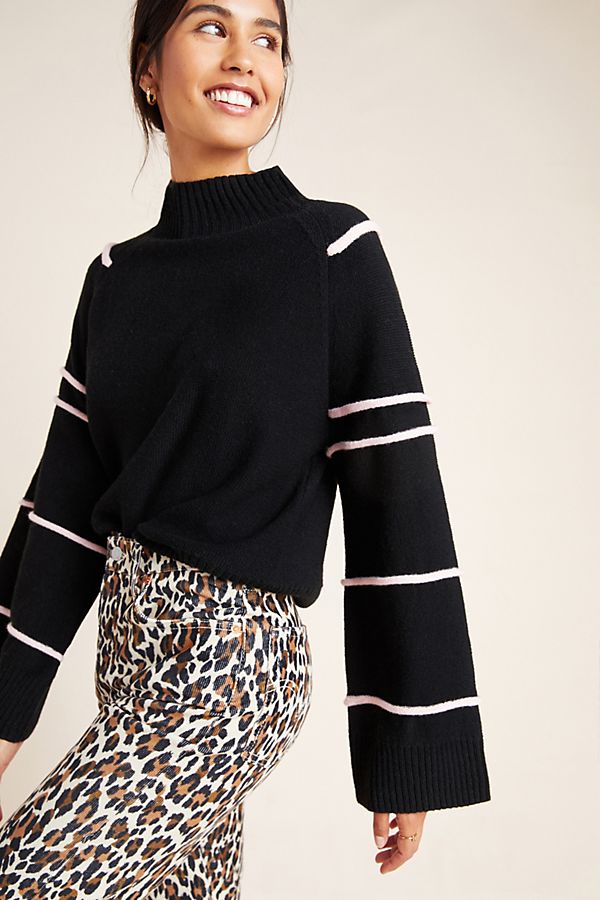 Slide View: 1: Taylor Bell-Sleeved Sweater