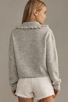 Thumbnail View 3: The Ainsley Ruffle-Collar Cardigan Sweater by Self Contrast 