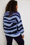 Salma Striped Eyelash Sweater | Anthropologie