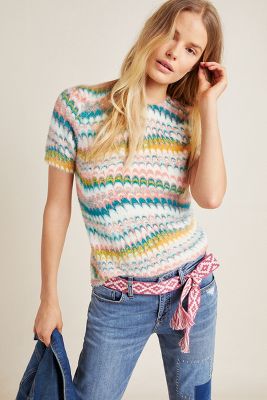 Marbled Sweater Tee | Anthropologie