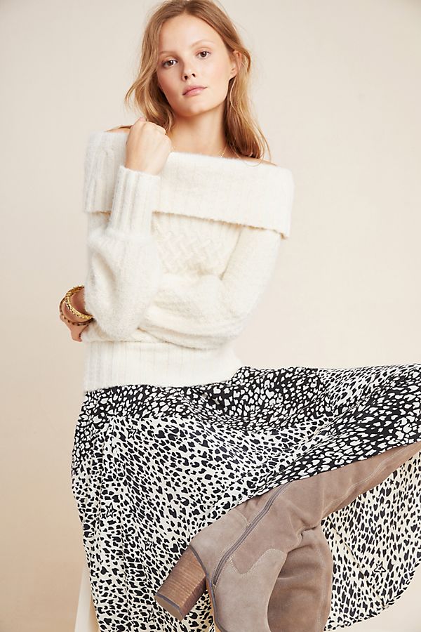 Slide View: 1: Margo Off-The-Shoulder Sweater