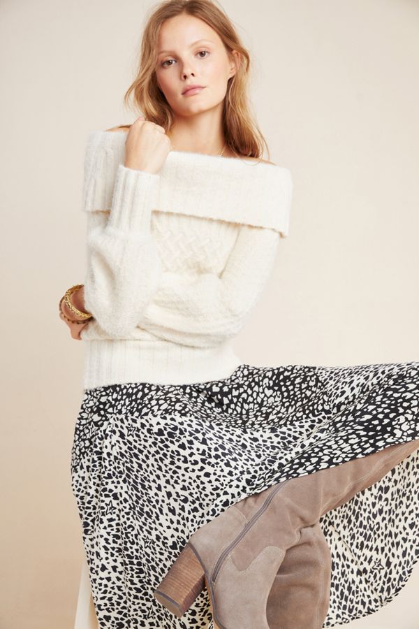 Slide View: 1: Margo Off-The-Shoulder Sweater
