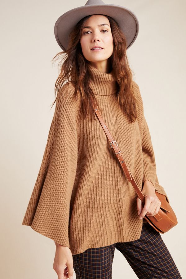 Slide View: 1: Kali Poncho Sweater