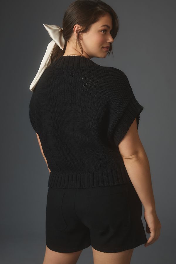 Slide View: 8: The Pippa Mock-Neck Sweater by Maeve: Extended Shoulder Edition