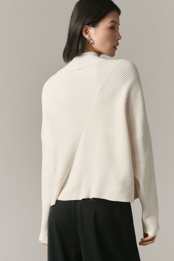 Slide View: 4: The Meredith Mock-Neck Sweater by Maeve