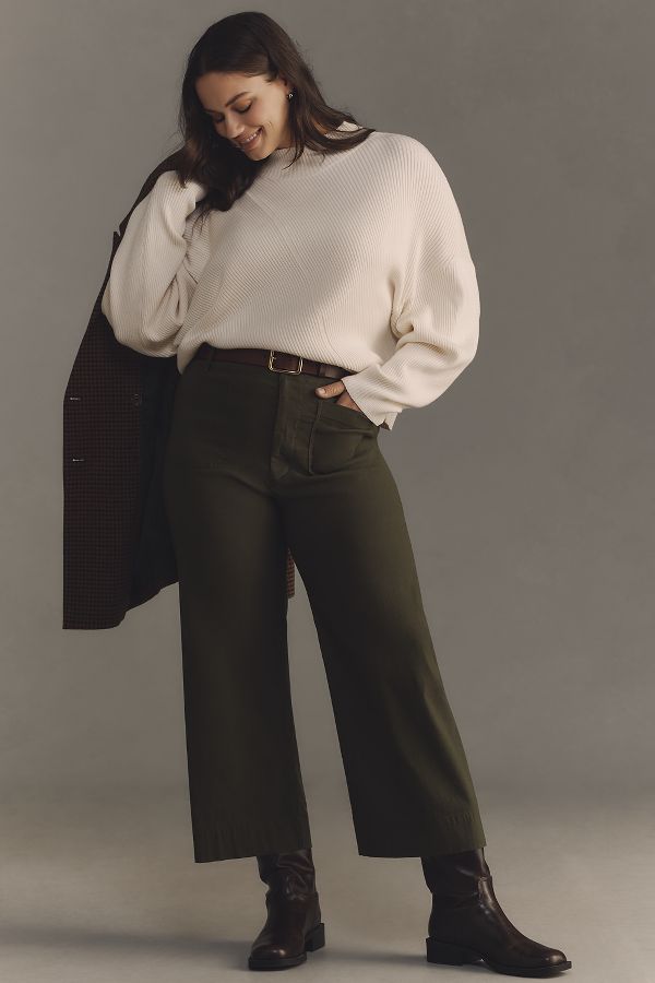 Slide View: 7: The Meredith Mock-Neck Sweater by Maeve