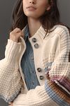 Thumbnail View 3: Maeve High-Collar Mixed-Stitch Cardigan Sweater