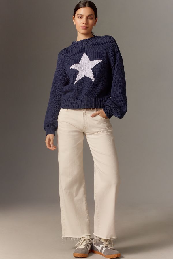 Slide View: 4: The Pippa Mock-Neck Sweater by Maeve: Icon Edition