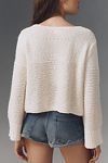 Thumbnail View 2: Pilcro Textured Boat-Neck Sweater