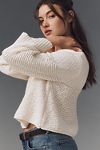 Thumbnail View 4: Pilcro Textured Boat-Neck Sweater