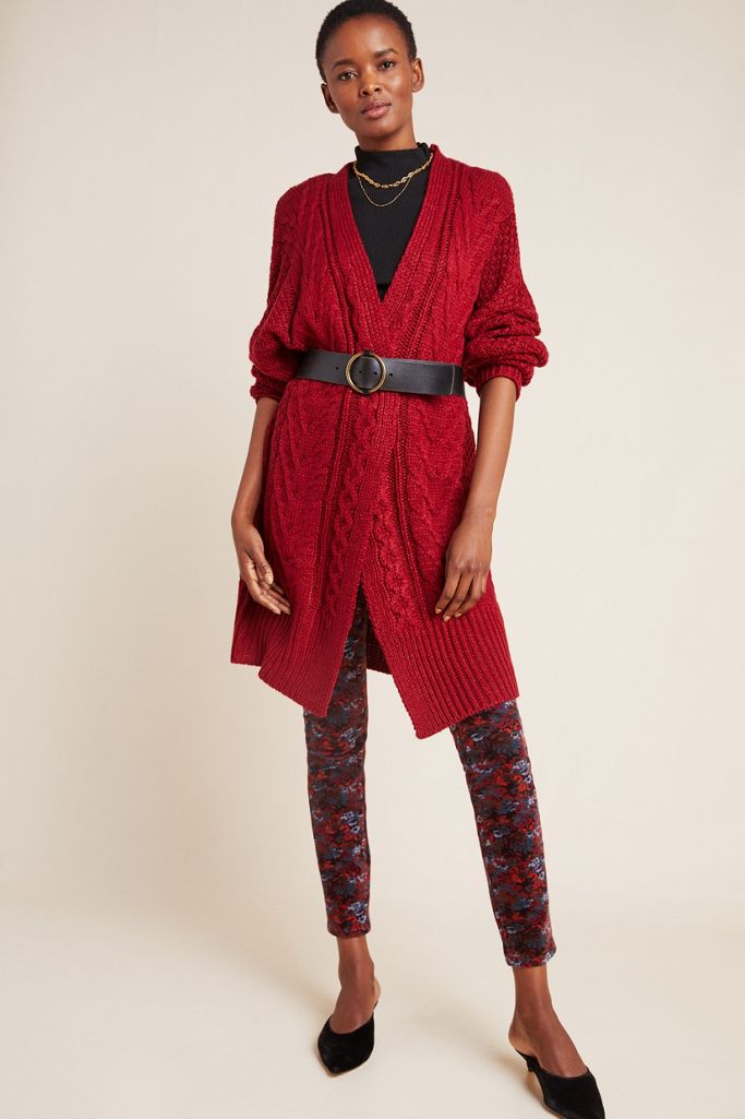 Roberta Cable-Knit Cardigan | Anthropologie