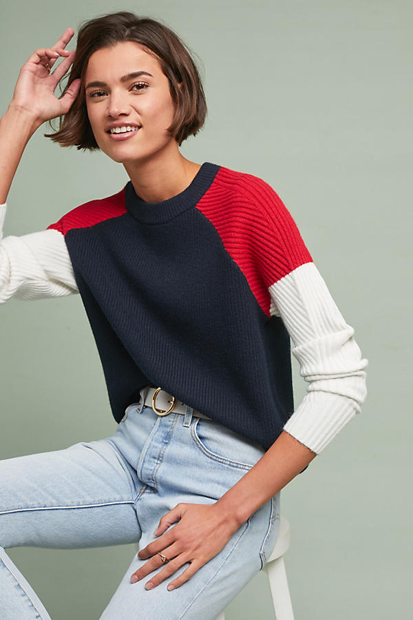 Sophie Colorblock Sweater | Anthropologie