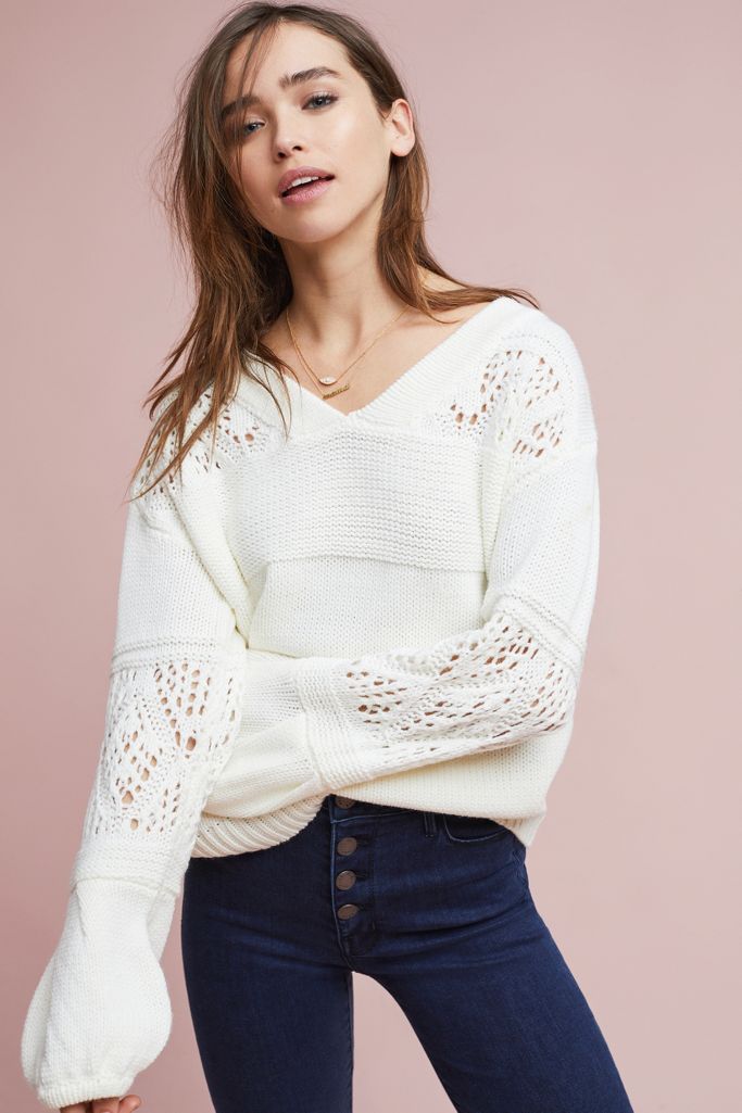 Cindy Balloon-Sleeve Pullover | Anthropologie