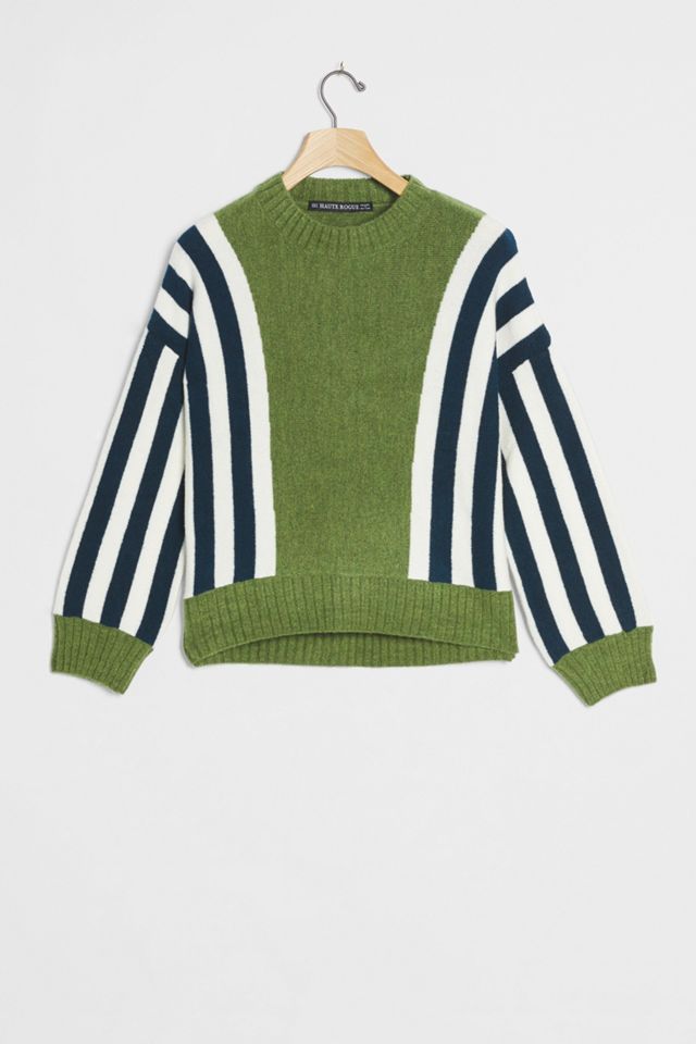 Camryn Blue Stripe Knit Sweater