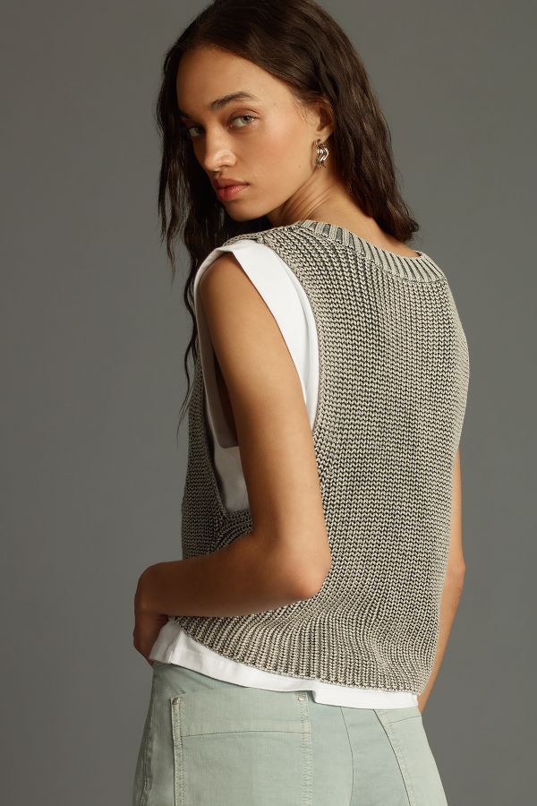 Slide View: 3: Pilcro Twofer Sweater Tee