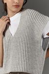 Thumbnail View 4: Pilcro Boxy Tee & Ribbed Sweater Vest Twofer