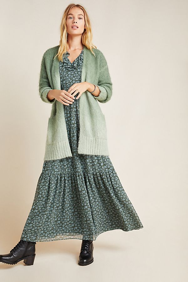 Slide View: 1: Jenee Dip-Dyed Ombre Cardigan