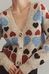 Thumbnail View 3: Free the Roses Multi Heart Cardigan Sweater