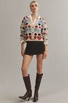 Thumbnail View 1: Free the Roses Multi Heart Cardigan Sweater