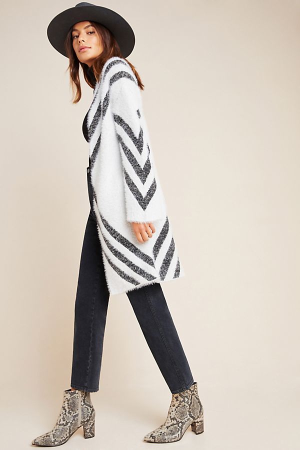 Slide View: 1: Valia Eyelash Cardigan