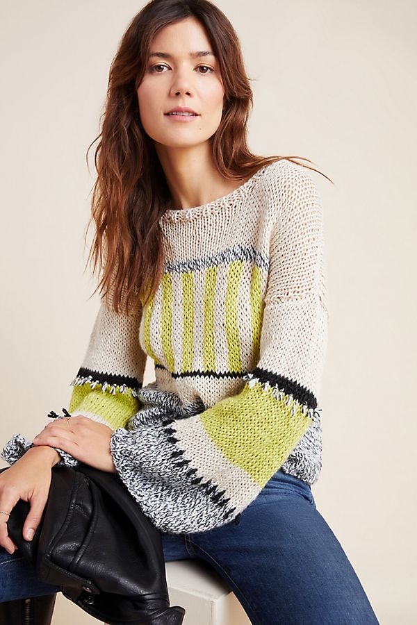 Slide View: 1: Walsh Bell-Sleeved Sweater