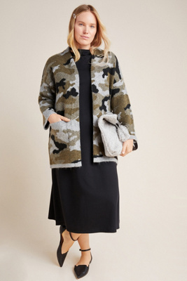 vera camo cardigan