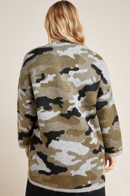vera camo cardigan