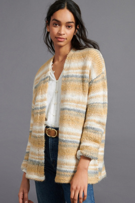 striped cardigan