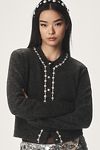 Thumbnail View 4: Maeve Embellished Crew-Neck Cardigan Sweater