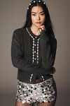 Thumbnail View 1: Maeve Embellished Crew-Neck Cardigan Sweater